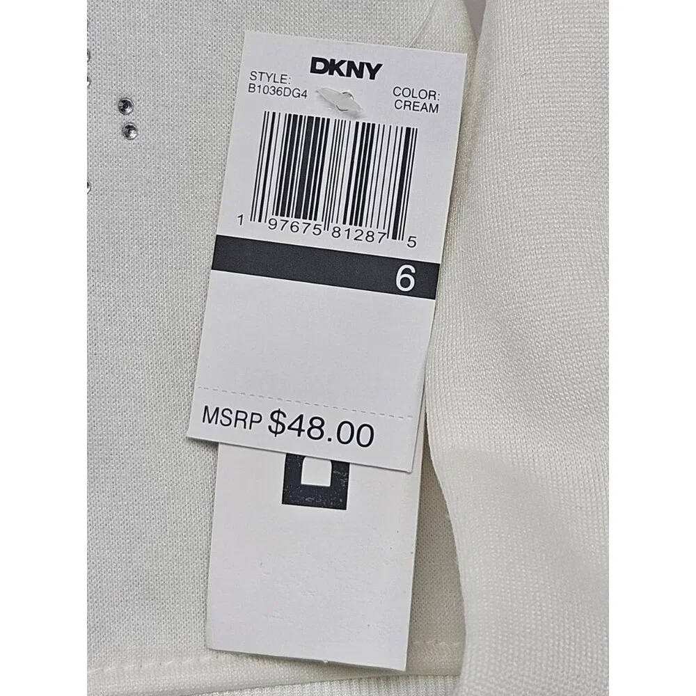 DKNY Girls Size 6 2 Pc‎ Outfit, Sparkling Stone Like Hoodie, Leather Like Pants